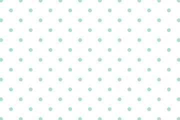 Mint green polka dots pattern design element