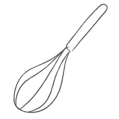 Doodle whisk design element