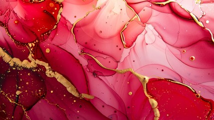 Cherry ruby splash painting