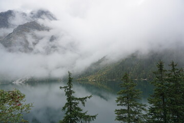 Misty morning in Tatra mountains.