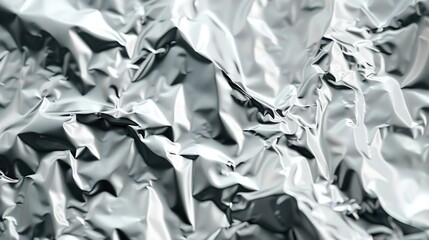 Detailed view of a sheet of tin foil, perfect for household and cooking concepts