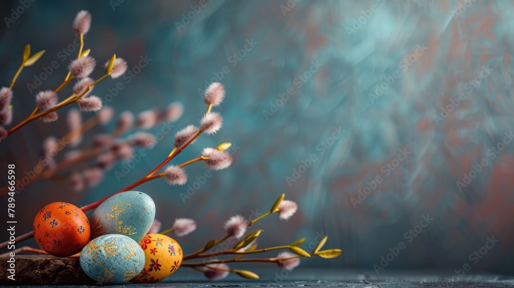 Poster fresh eggs displayed on a rustic wooden table, perfect for farm or food-related projects