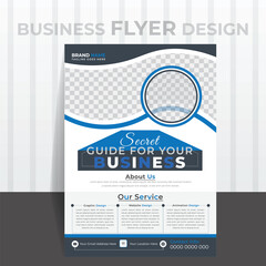 New & Creative Flyer Design Template, vector design template.