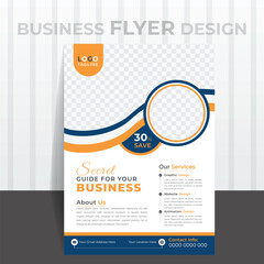 Unique & Modern Flyer Design Template. vector design template.