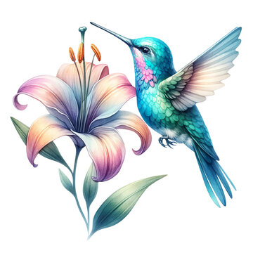 recommend clip art:  tropical hummingbird