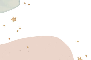 Shimmering gold stars design element