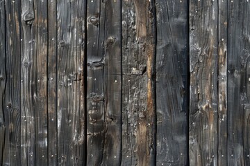 Close-up view of weathered wooden wall with peeling paint. Perfect for background or texture usage