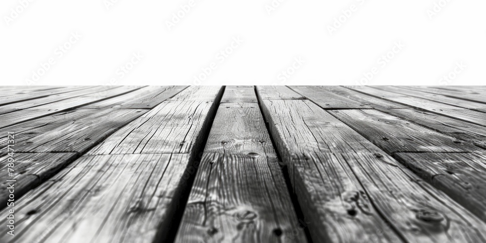 Poster a simple black and white photo of a wooden floor. suitable for various design projects