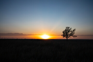 Fototapeta na wymiar Kansas Sunset