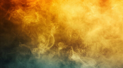 Abstract Orange and blue Smoke Swirls background