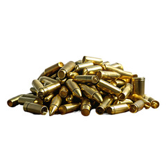 gold bullets with steel tips realistic isolated