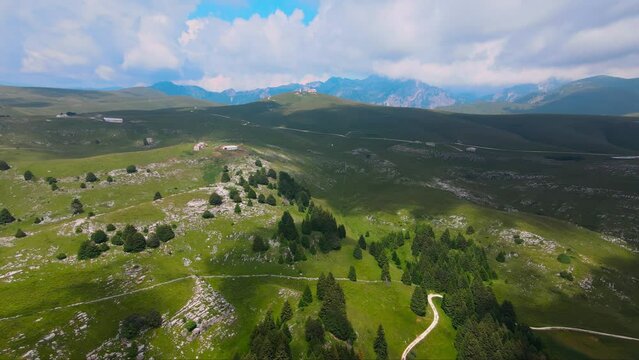 Flying over the Mountains and Hills
