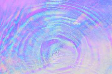 Holographic purple water ripple png background design space
