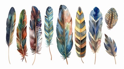 Vibrant feathers in various hues, perfect for a variety of creative projects