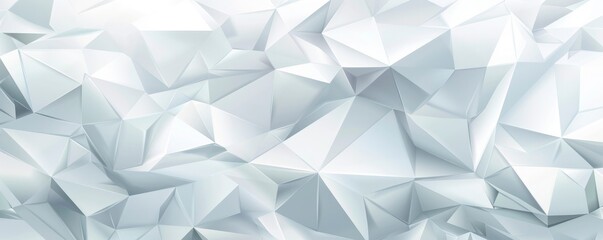 grey and white hues Geometric abstract wall covering with polygonal texture