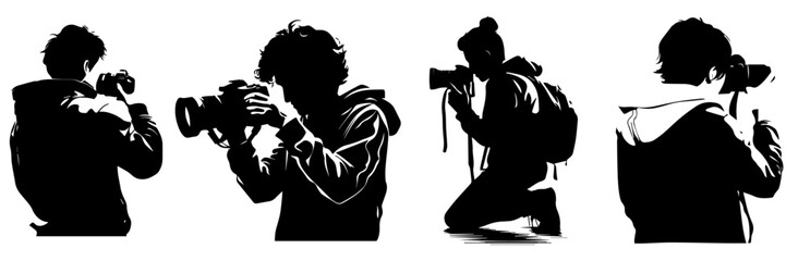 silhouette of a photographer
