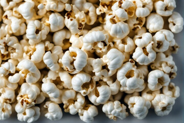 collection popcorn Rich white background