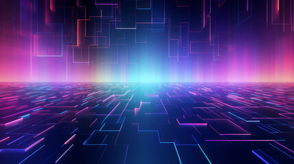 Gradient cyber futuristic background, generative AI