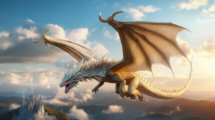 Obraz premium dragon in the sky