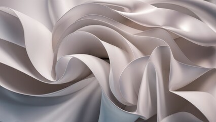 3d line smooth white abstract background