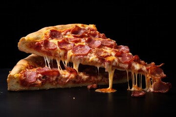 Pizza lifted slice