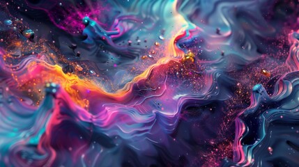A Mesmerizing 3D Abstract Multicolor Visualization
Colorful wavy pattern wallpaper, 3d abstract illustration