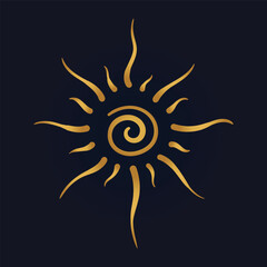 Triskelion symbol tattoo, vector 