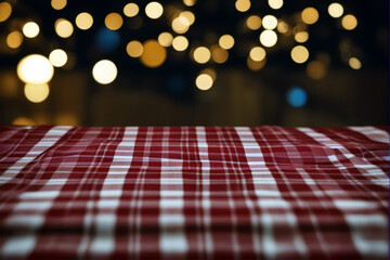 tablecloth checked wooden background - Powered by Adobe
