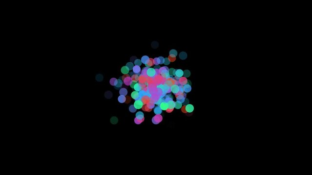 Animated background with abstract colorful circles