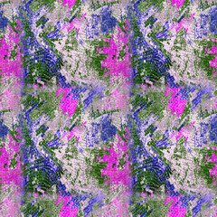 Seamless watercolor japanese indigo pattern in shibori style.