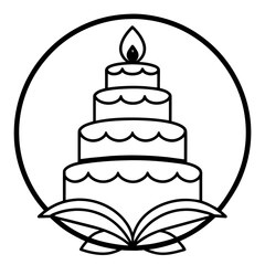 wedding cake vector