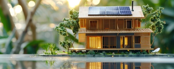Natural Energy Utilization Concept Illustrated via Eco-House Model