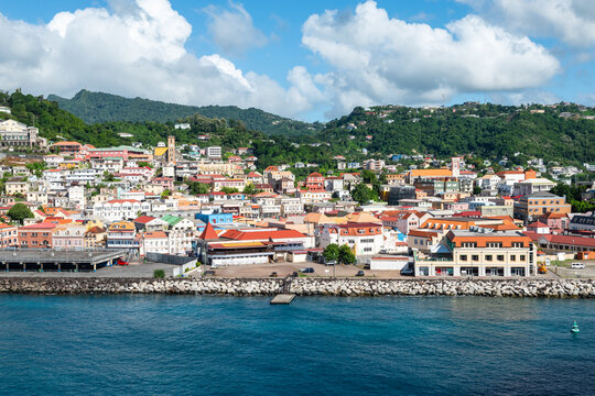 St George's cruise port, Grenada, Caribbean.
