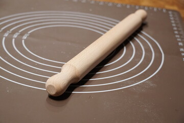 rolling pin and baking mat