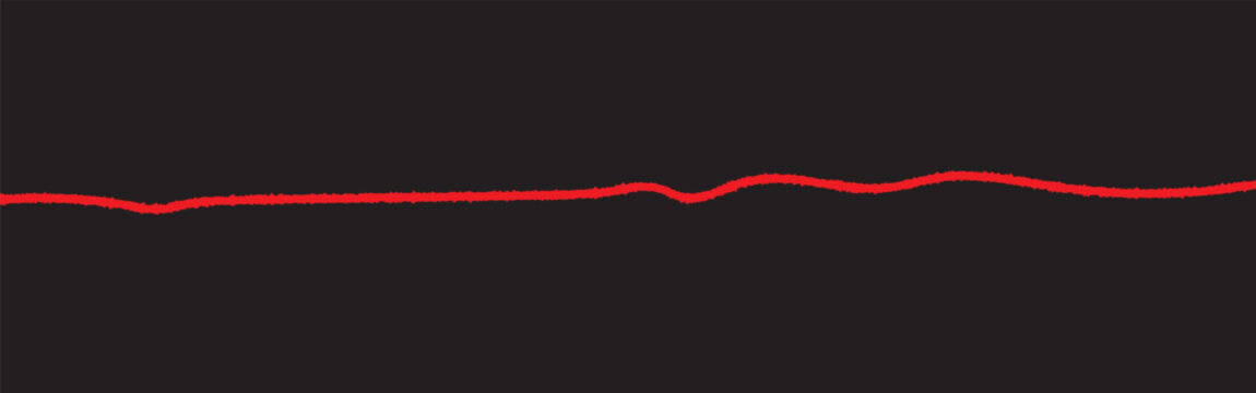 a red silk thread looped in a circle form, extending on both ends, symbolizing the red thread of fate in chinese tradition, on a pure white background with copy space.Line of red yarn, long red thread