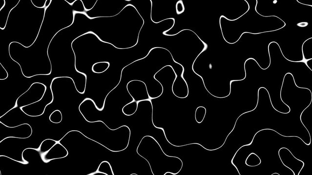 Animated monochrome background with wavy lines