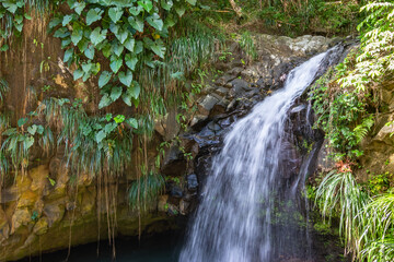 Annandale waterfall in Willis, Grenada, Caribbean.