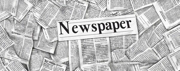 A classic grunge news paper pattern mixed with a newspaper texture backdrop