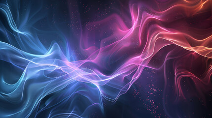 Blue and pink abstract smoke background with blurred motion effect  ,abstract background with purple and blue waves