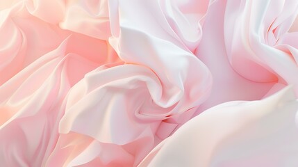 Fototapeta premium Texture, background, pattern. Silk fabric is white. It has a smooth matte finish and is suitable for your design.