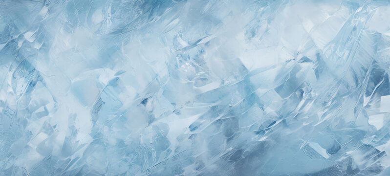 Detailed Rough Texture of Blue Ice