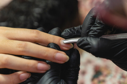 Preparation of the nail to design on.

