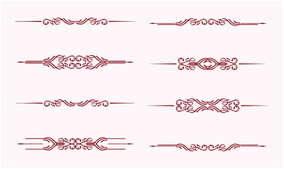 pattern dividing line, pattern, dividing line, red PNG