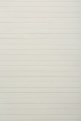 Fototapeta premium Lined notebook sheet as background, top view
