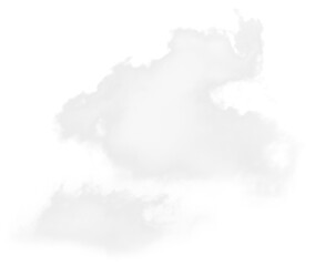 Obraz premium White cloud png on transparent background