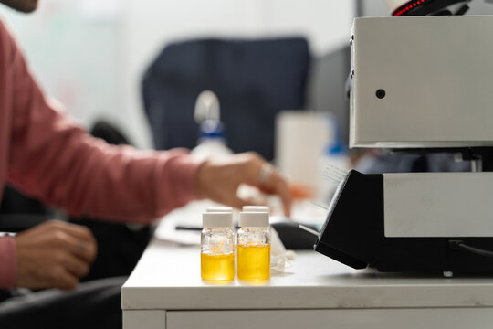  scientist researcher working on biotech laboratory