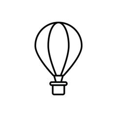 Obraz premium Hot Air Balloon icon design with white background stock illustration