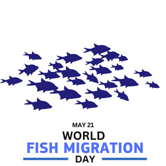 Obraz na płótnie Canvas world fish migration day 
