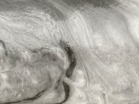 foam on water