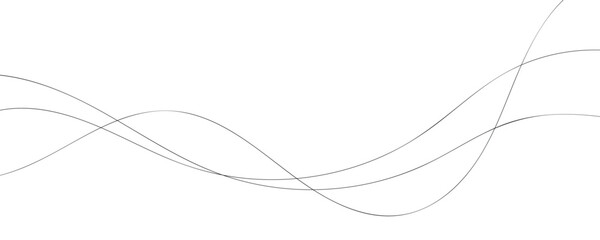 Modern vector background with grey wavy lines